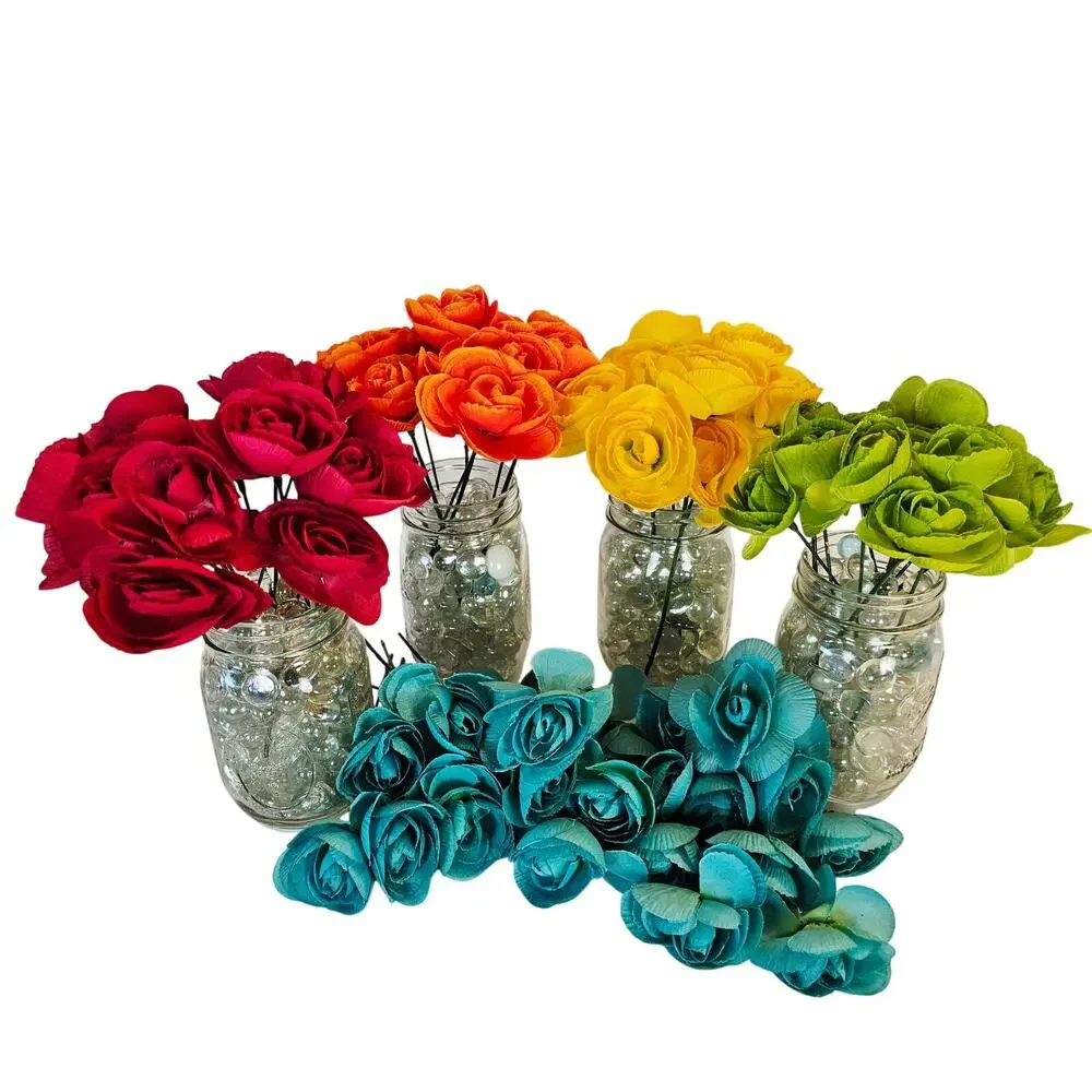 Artificial Silk Ranunculus Flowers 2.5